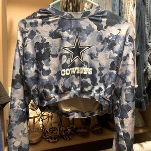 Dallas Cowboys crop top, from the Dallas gear shop
